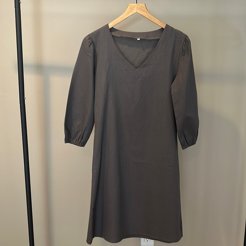 Denim grey dress